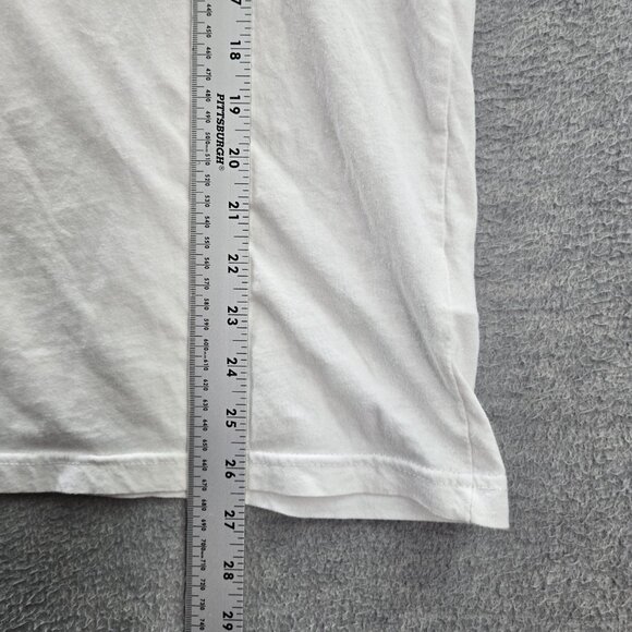 True Religion Men Shirt M White‎ Graphic Skull Tour Short Sleeve Logo Cotton Tee - Picture 2 of 8